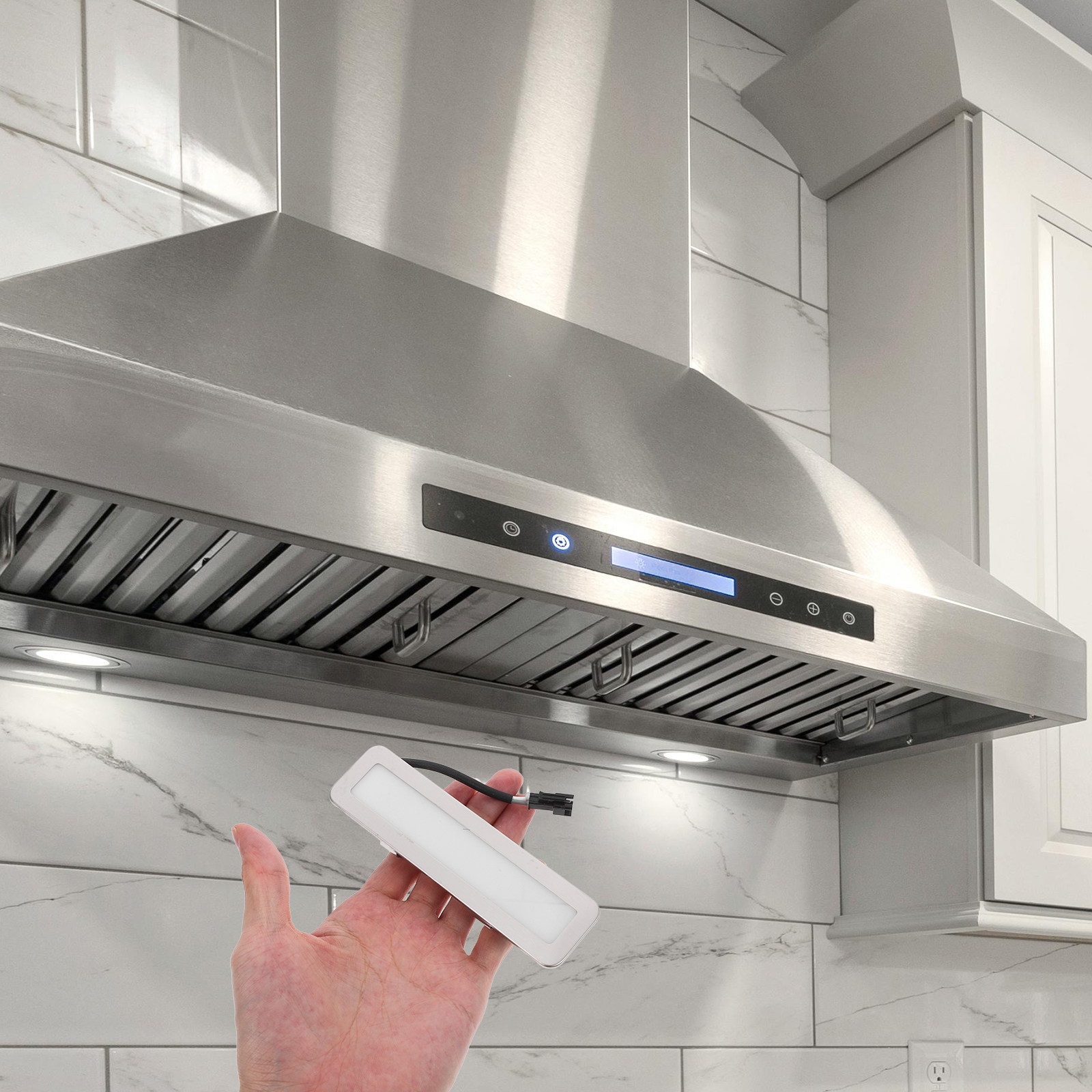 Kitchen Appliances Youtube - Rechthoekige afzuigkaplampen voor keukens, hoge helderheid,