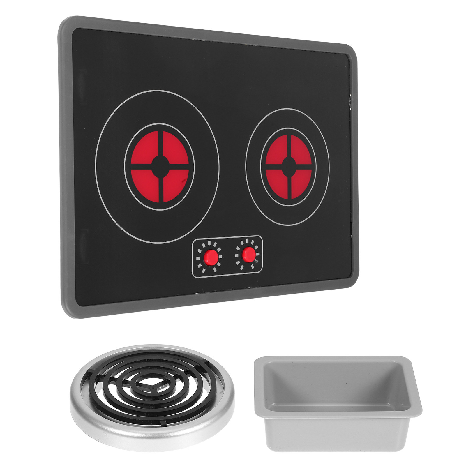 Kitchen Appliances For Kids - 1 Set Educatieve Speelkeukenapparaten Inclusief Inductiekookplaat,
