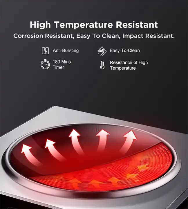3500W Concave Platte Commercië - Induction Cooktop Portable recensie en prijs