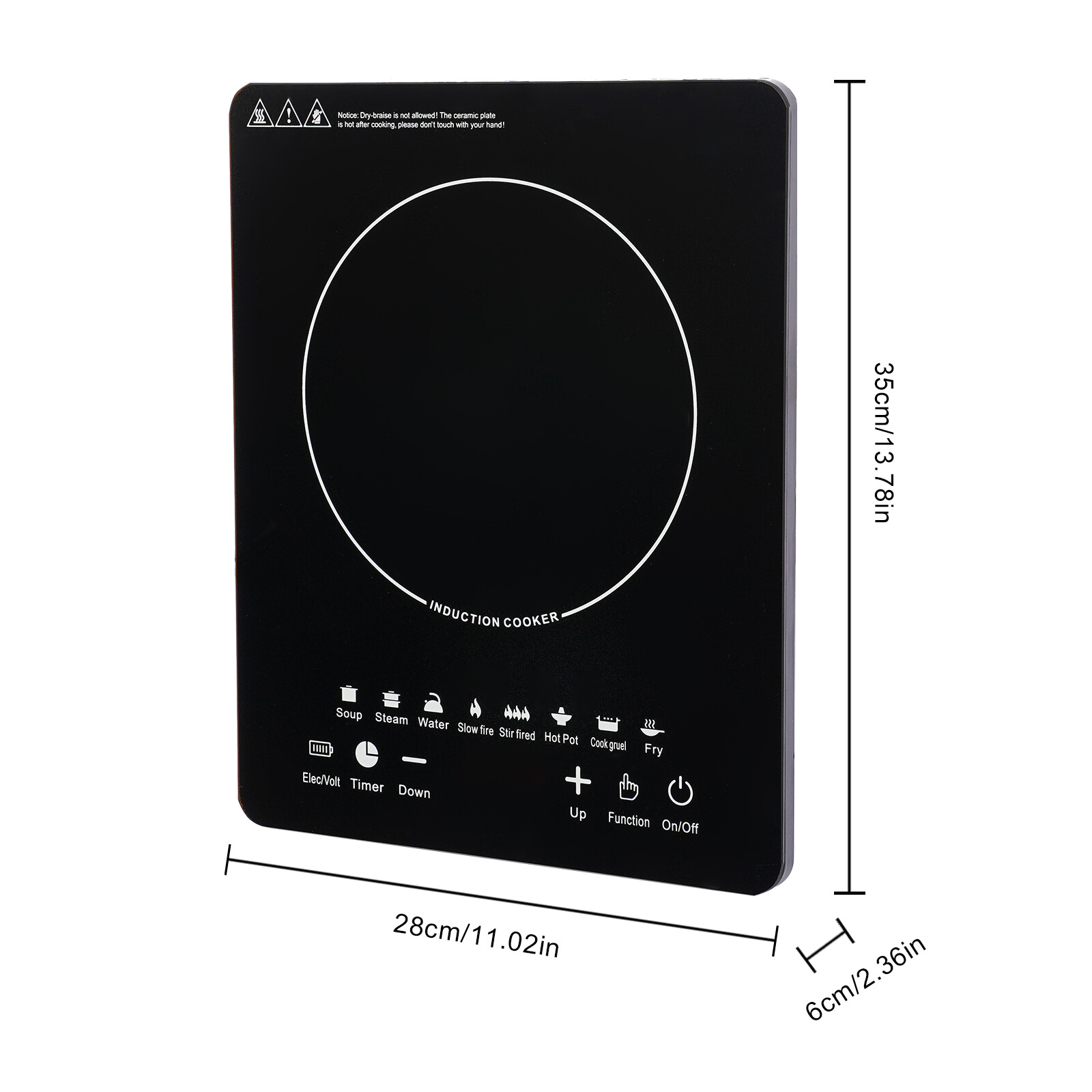 110V 750W Elektrische Inductie - Induction Cooktop Portable recensie en prijs