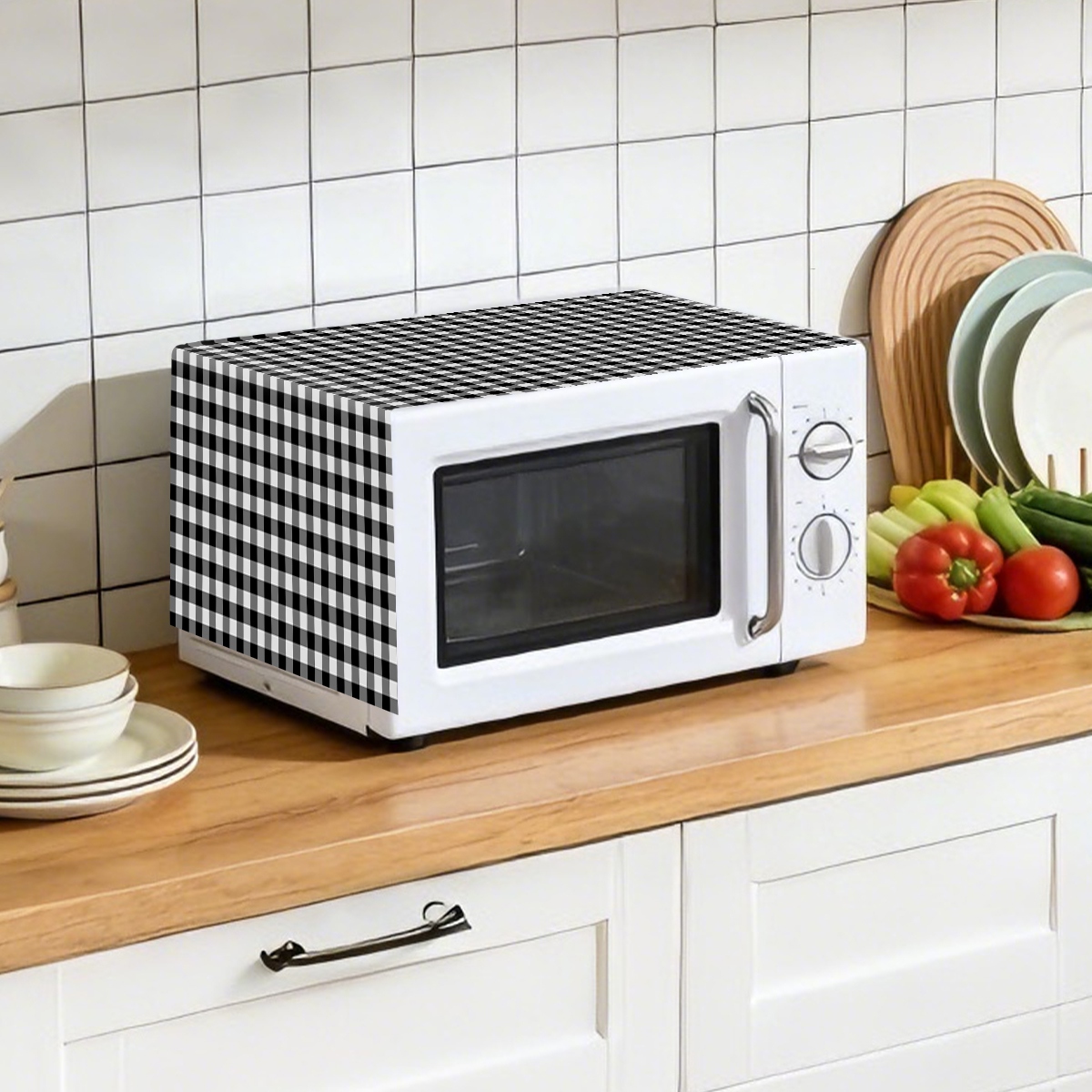 Zwart Wit Geruite Magnetron St - Kitchen Appliances Japan recensie en prijs