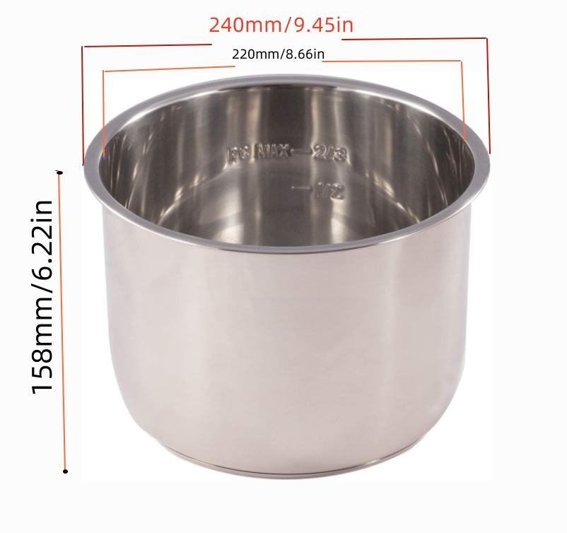 1 Stuks Roestvrijstalen Binnen - Instant Pot Pressure Cooker recensie en prijs